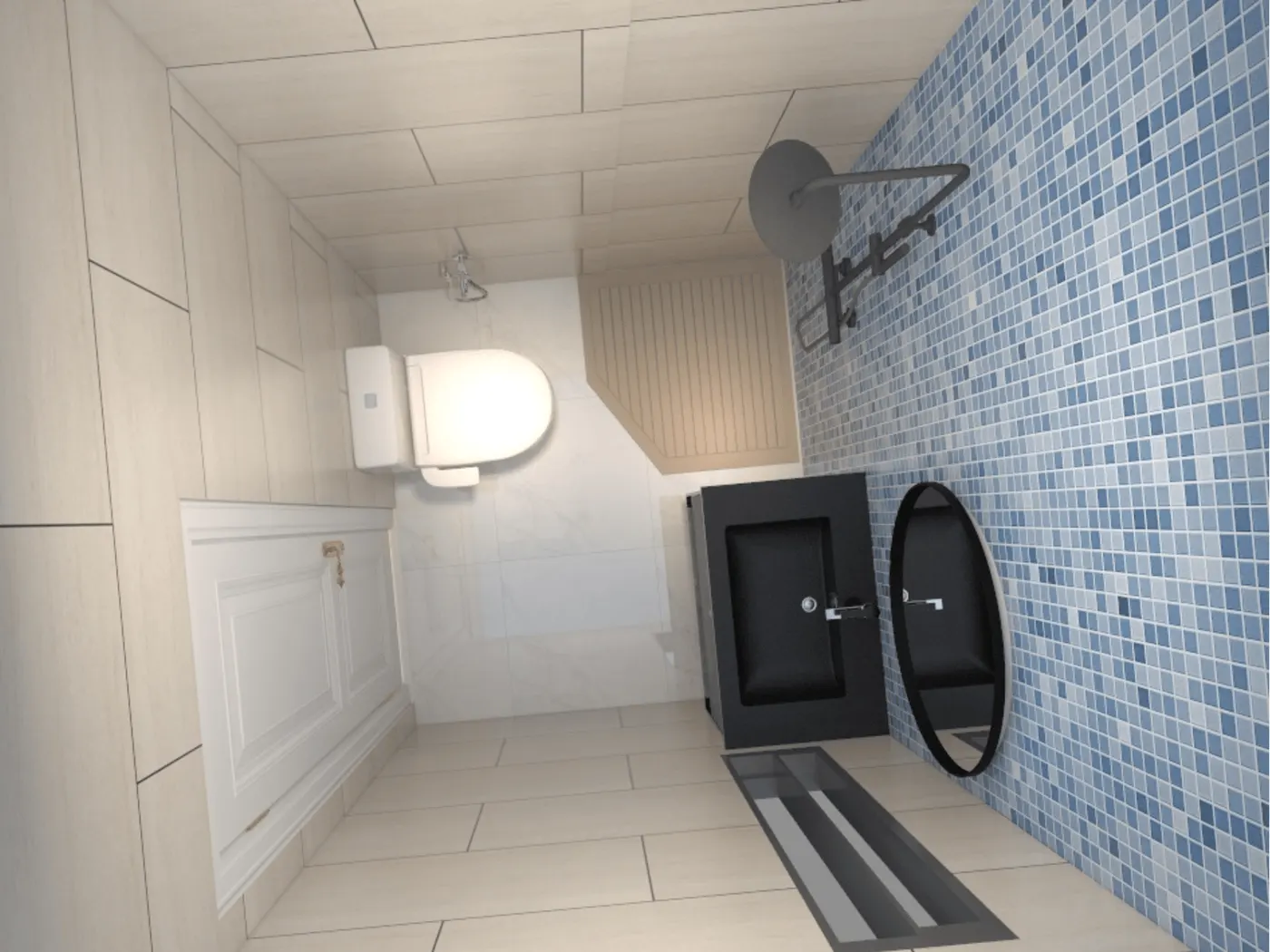 Bathroom interior by Home Trends by Fahad